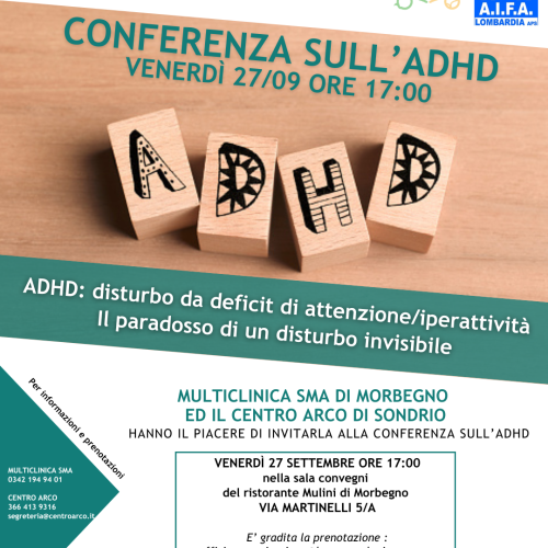 CONFERENZA ADHD: IL PARADOSSO DI UN DISTURBO INVISIBILE